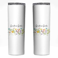Grandmas Garden Skinny Tumbler Mother's Day Flower Grandma Gifts