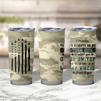 Anniversary Gift For Men Tumbler Cup I Promise To Always Be By Your Side Camo Valentines Day