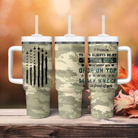 Anniversary Gift For Men Tumbler With Handle I Promise To Always Be By Your Side Camo Valentines Day