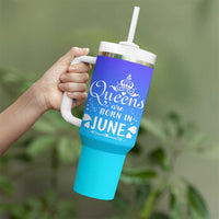 June Birthday Gifts For Women Tumbler With Handle Queens Are Born In June