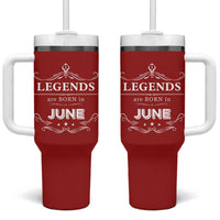 June Birthday Gifts Tumbler With Handle Legends Are Born In June