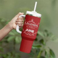 June Birthday Gifts Tumbler With Handle Legends Are Born In June