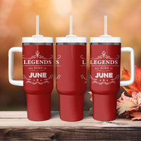 June Birthday Gifts Tumbler With Handle Legends Are Born In June