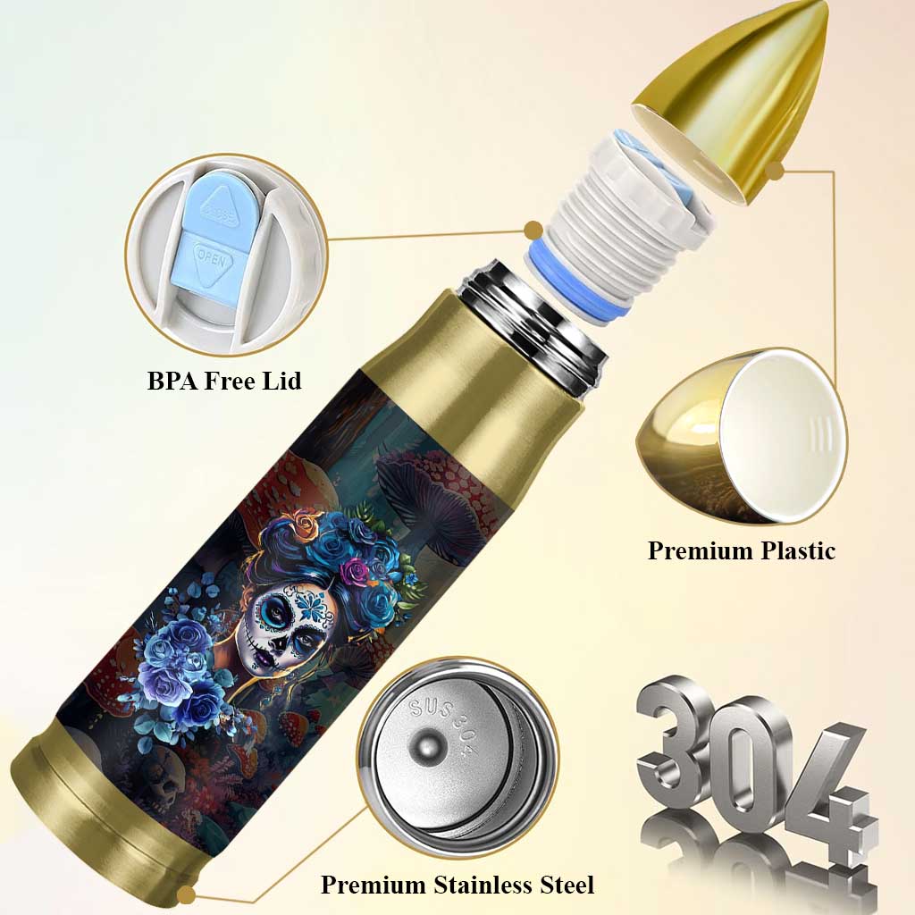 Sugar Skull Bullet Tumbler Sugar And Spice Gift For Women Girls