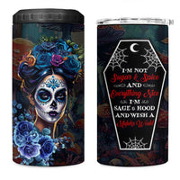 Sugar Skull 4 in 1 Can Cooler Tumbler Sugar And Spice Gift For Women Girls