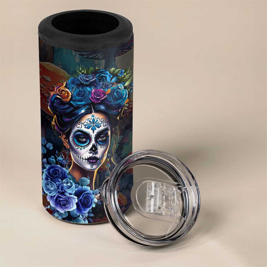 Sugar Skull 4 in 1 Can Cooler Tumbler Sugar And Spice Gift For Women Girls