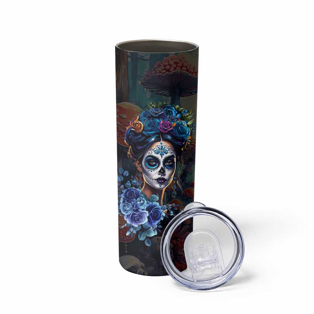 Sugar Skull Skinny Tumbler Sugar And Spice Gift For Women Girls