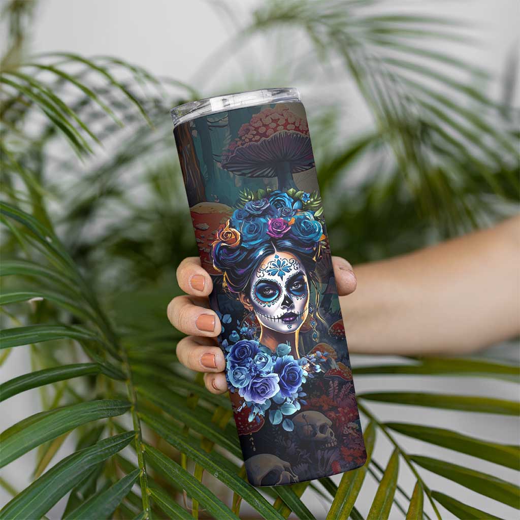 Sugar Skull Skinny Tumbler Sugar And Spice Gift For Women Girls