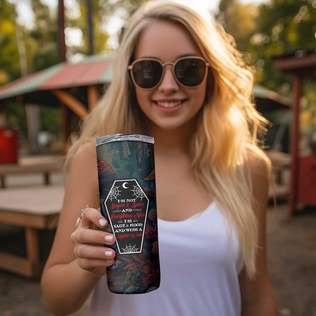 Sugar Skull Skinny Tumbler Sugar And Spice Gift For Women Girls