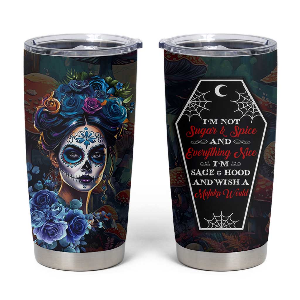 Sugar Skull Tumbler Cup Sugar And Spice Gift For Women Girls