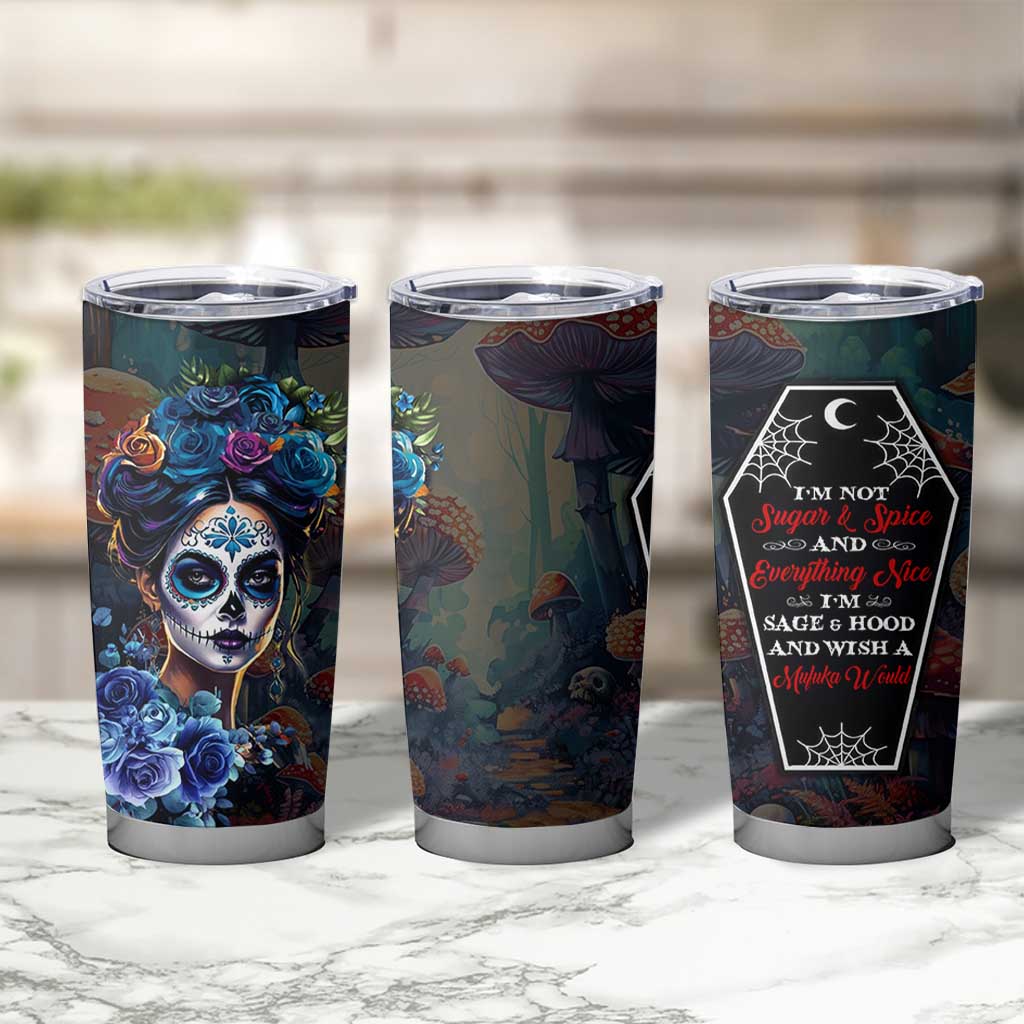 Sugar Skull Tumbler Cup Sugar And Spice Gift For Women Girls