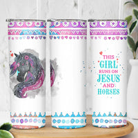 Christian Gifts For Horse Lover Skinny Tumbler Horse Gifts For Girls Teenage Daughter Sister Friends Bestie Niece