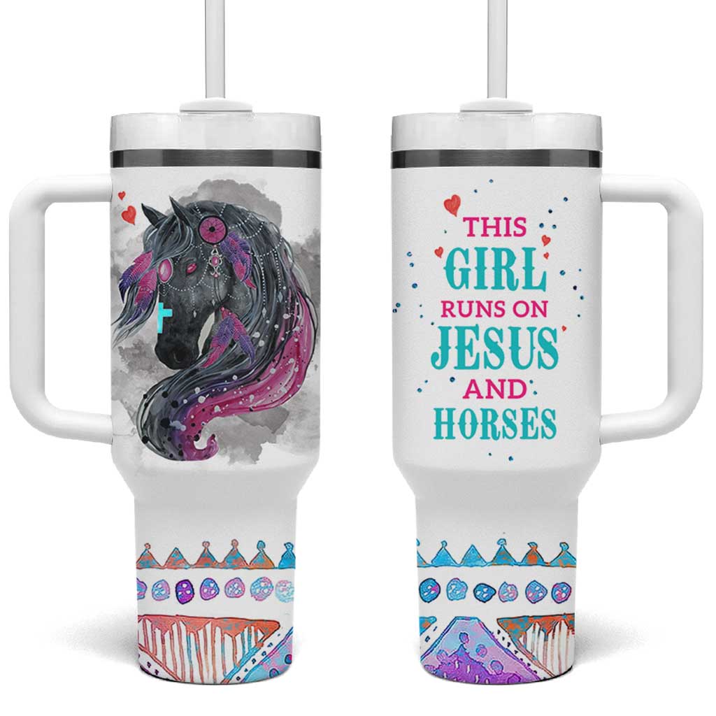 Christian Gifts For Horse Lover Tumbler With Handle Horse Gifts For Girls Teenage Daughter Sister Friends Bestie Niece