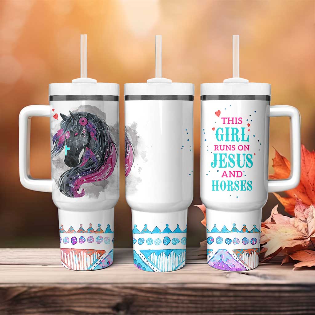 Christian Gifts For Horse Lover Tumbler With Handle Horse Gifts For Girls Teenage Daughter Sister Friends Bestie Niece
