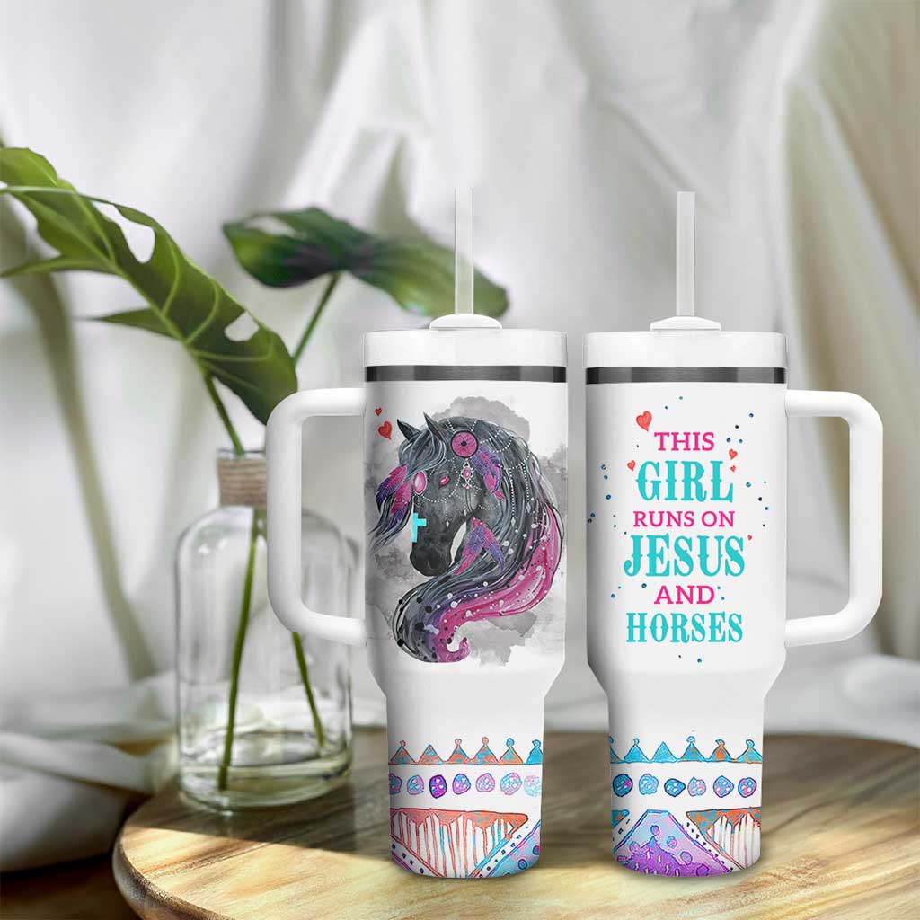 Christian Gifts For Horse Lover Tumbler With Handle Horse Gifts For Girls Teenage Daughter Sister Friends Bestie Niece