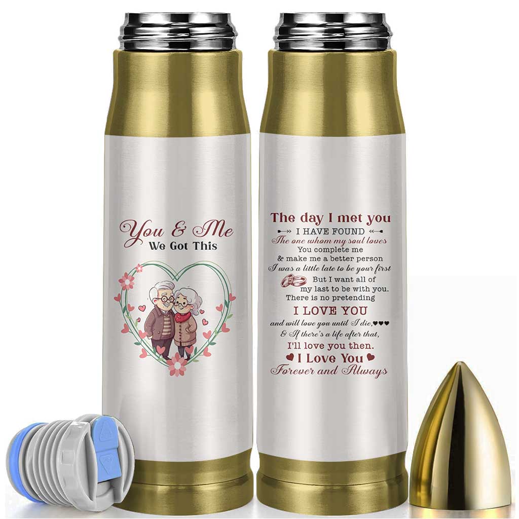 You And Me We Got This Bullet Tumbler Christmas Birthday Valentine Wedding Anniversary Gift For Wife Husband