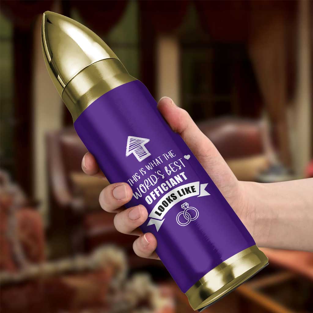 Groomsmen Proposal Gift Bullet Tumbler This Is What An Awesome Officiant Looks Like Bride Groom Thank You