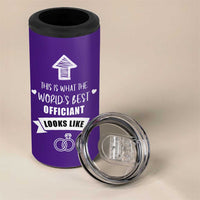 Groomsmen Proposal Gift 4 in 1 Can Cooler Tumbler This Is What An Awesome Officiant Looks Like Bride Groom Thank You