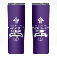 Groomsmen Proposal Gift Skinny Tumbler This Is What An Awesome Officiant Looks Like Bride Groom Thank You