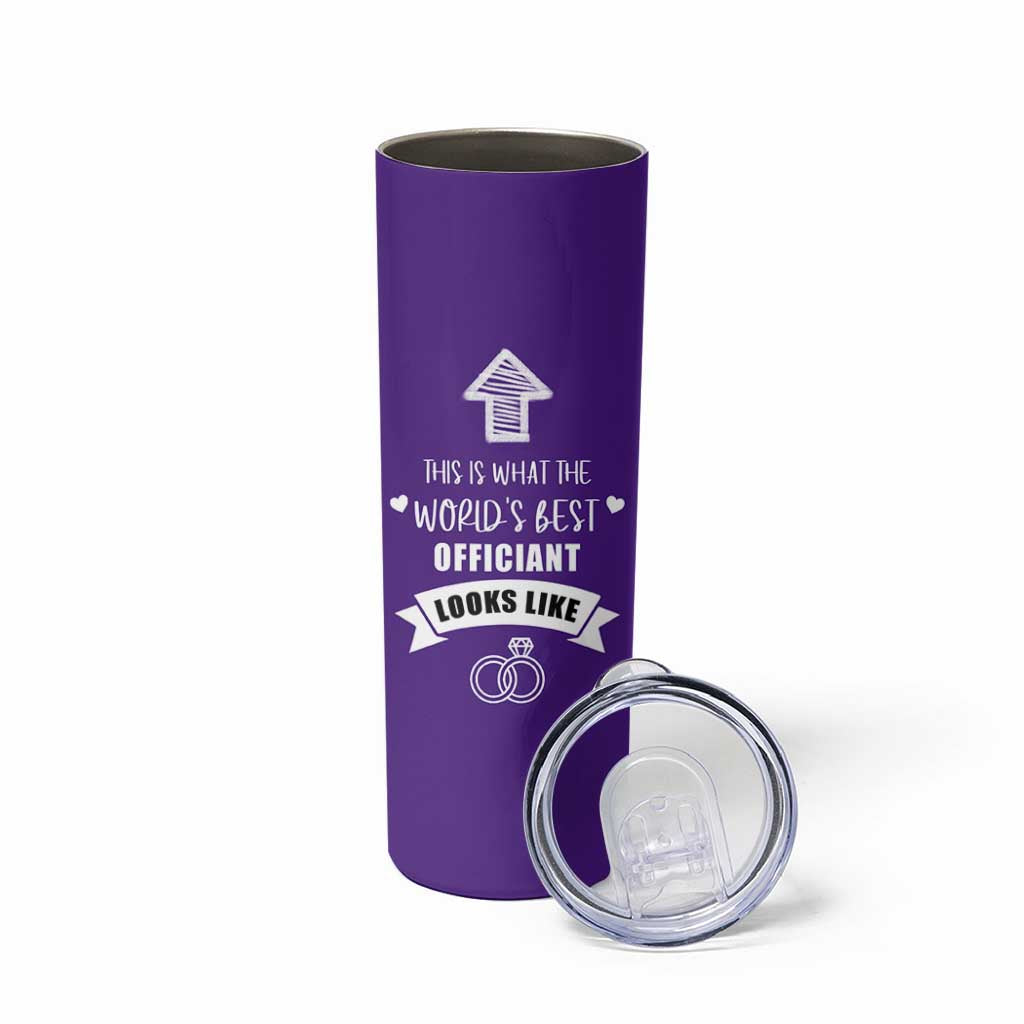 Groomsmen Proposal Gift Skinny Tumbler This Is What An Awesome Officiant Looks Like Bride Groom Thank You