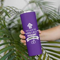 Groomsmen Proposal Gift Skinny Tumbler This Is What An Awesome Officiant Looks Like Bride Groom Thank You