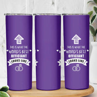 Groomsmen Proposal Gift Skinny Tumbler This Is What An Awesome Officiant Looks Like Bride Groom Thank You