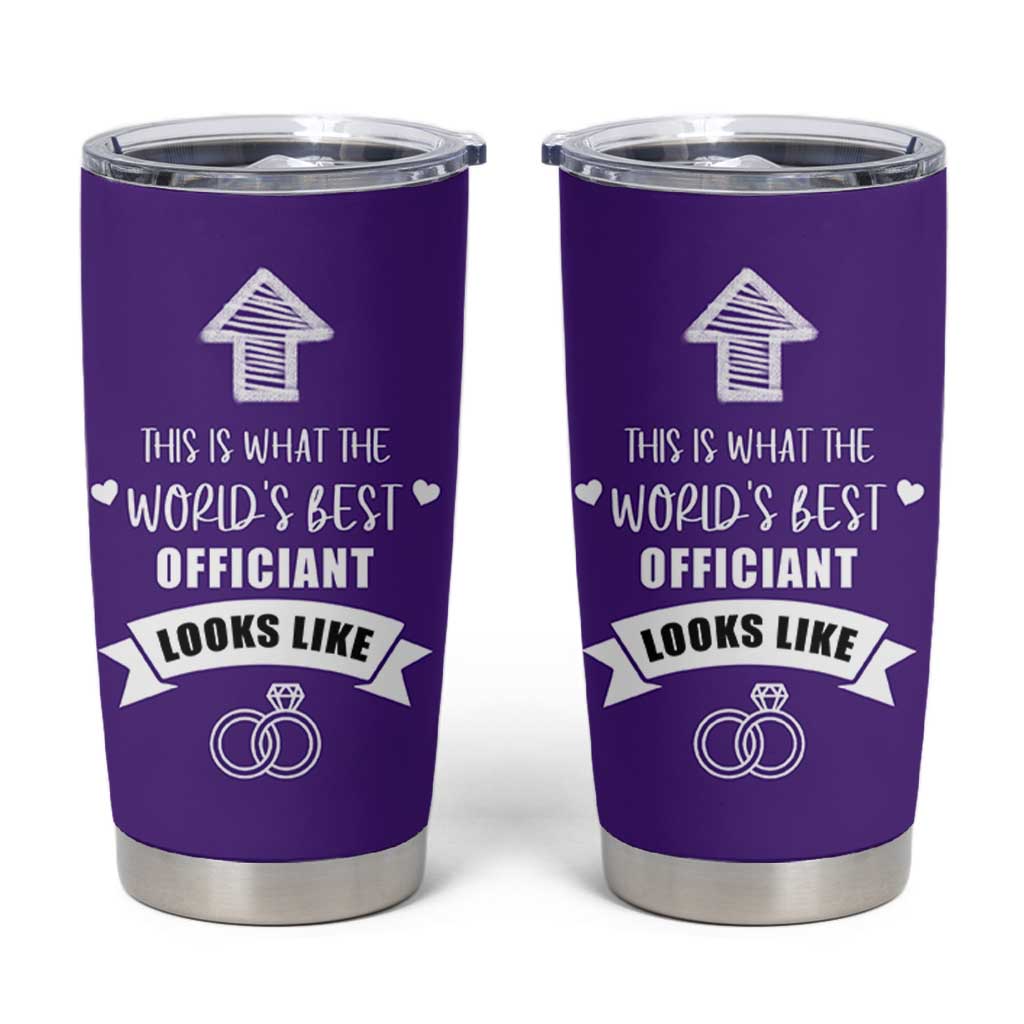 Groomsmen Proposal Gift Tumbler Cup This Is What An Awesome Officiant Looks Like Bride Groom Thank You