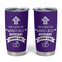 Groomsmen Proposal Gift Tumbler Cup This Is What An Awesome Officiant Looks Like Bride Groom Thank You