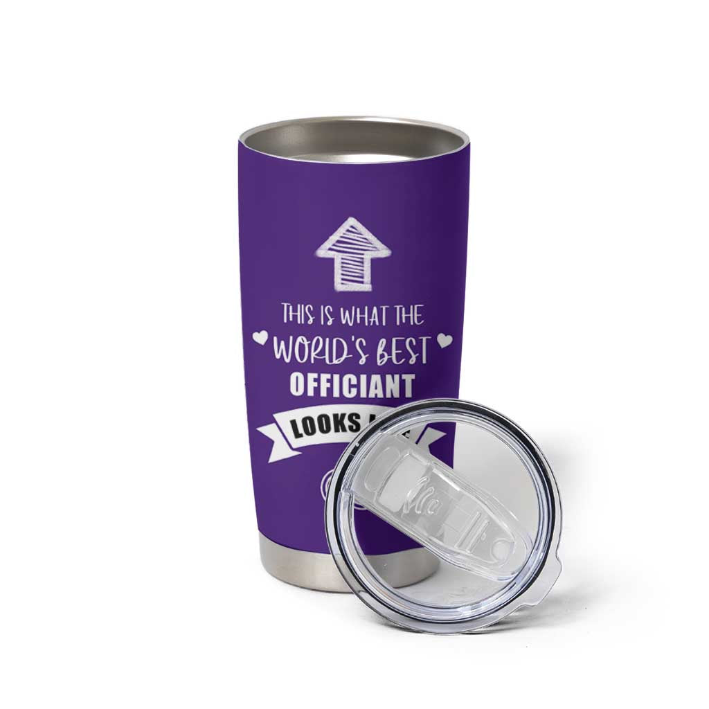 Groomsmen Proposal Gift Tumbler Cup This Is What An Awesome Officiant Looks Like Bride Groom Thank You