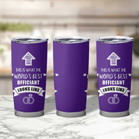 Groomsmen Proposal Gift Tumbler Cup This Is What An Awesome Officiant Looks Like Bride Groom Thank You