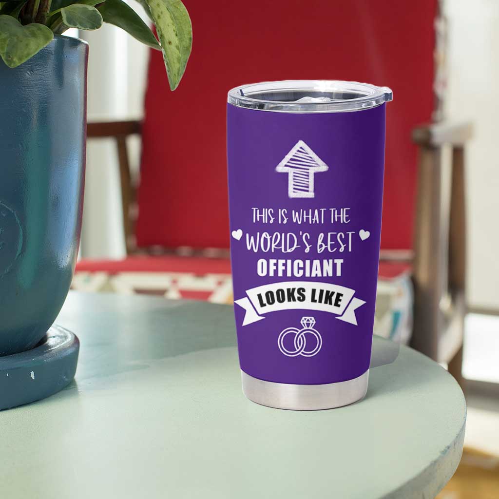 Groomsmen Proposal Gift Tumbler Cup This Is What An Awesome Officiant Looks Like Bride Groom Thank You
