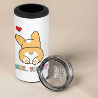 Corgi Not Today 4 in 1 Can Cooler Tumbler Funny Cute Dog Lovers Gift