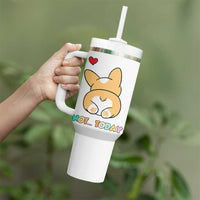 Corgi Not Today Tumbler With Handle Funny Cute Dog Lovers Gift