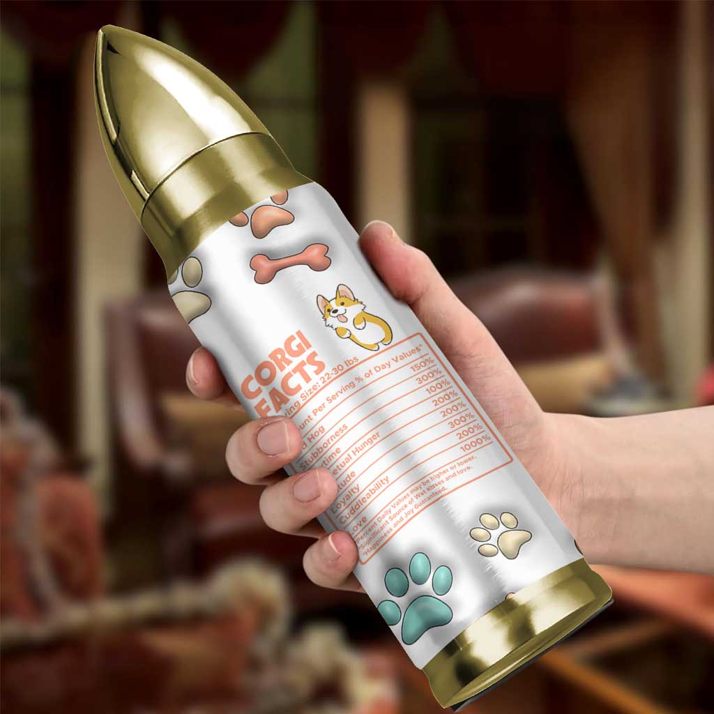 Corgi Lovers Bullet Tumbler 3D Inflated Effect Cute Dog Lovers Gift Happy National Corgi Day