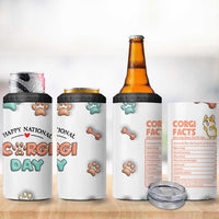 Corgi Lovers 4 in 1 Can Cooler Tumbler 3D Inflated Effect Cute Dog Lovers Gift Happy National Corgi Day