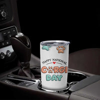 Corgi Lovers Tumbler Cup 3D Inflated Effect Cute Dog Lovers Gift Happy National Corgi Day