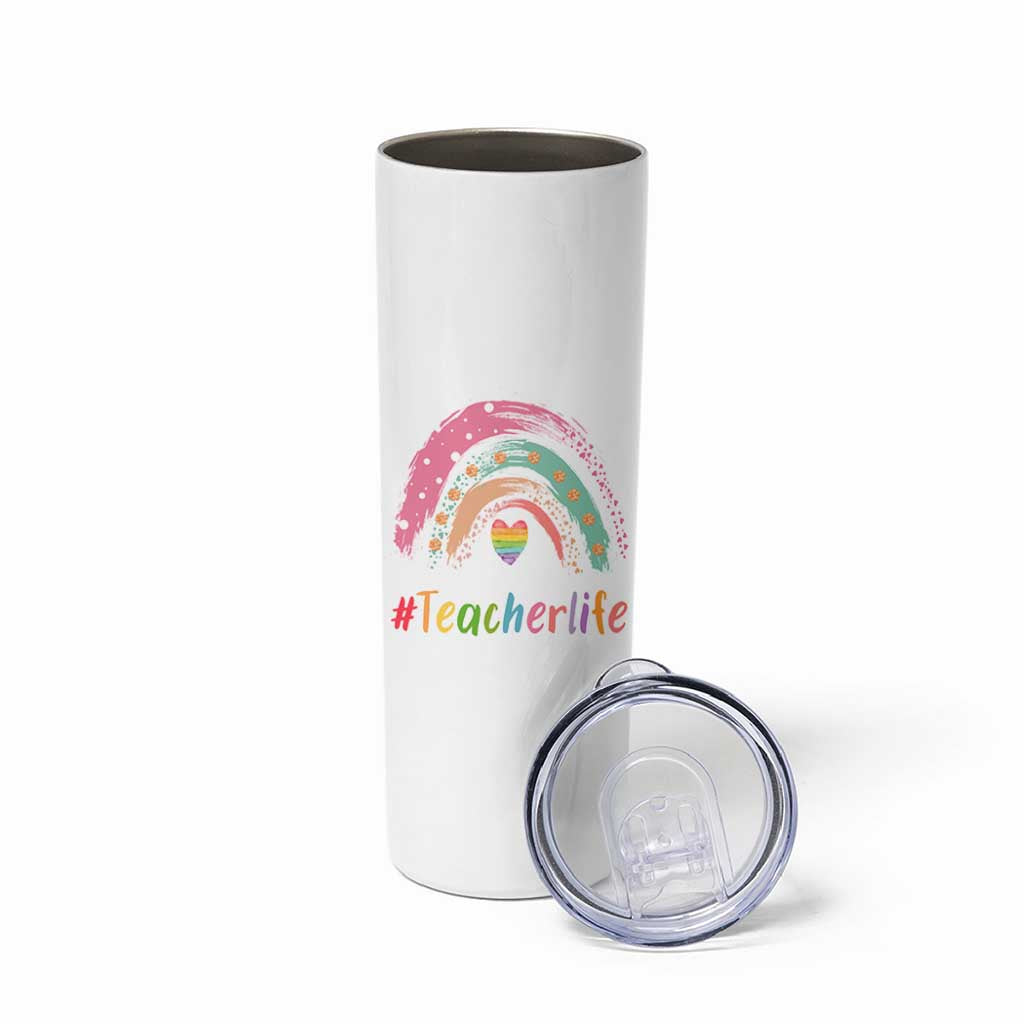 Teacher Life Skinny Tumbler It Takes A Big Heart To Shape Little Minds Teacher Gifts