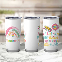 Teacher Life Tumbler Cup It Takes A Big Heart To Shape Little Minds Teacher Gifts