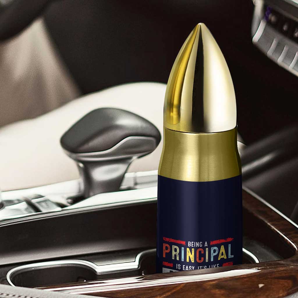 Funny Principal Gifts Bullet Tumbler School Principals Day Being A Principal Is Easy Like Riding A Bike