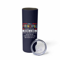 Funny Principal Gifts Skinny Tumbler School Principals Day Being A Principal Is Easy Like Riding A Bike