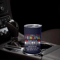 Funny Principal Gifts Tumbler Cup School Principals Day Being A Principal Is Easy Like Riding A Bike