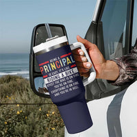 Funny Principal Gifts Tumbler With Handle School Principals Day Being A Principal Is Easy Like Riding A Bike