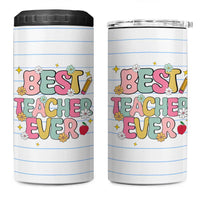 Teacher 4 in 1 Can Cooler Tumbler Appreciation Gift For Teachers