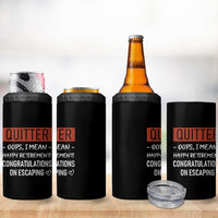 Funny Retirement Gifts 4 in 1 Can Cooler Tumbler Coworker Leaving Goodbye Gift
