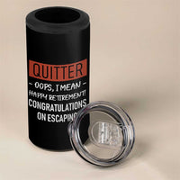 Funny Retirement Gifts 4 in 1 Can Cooler Tumbler Coworker Leaving Goodbye Gift