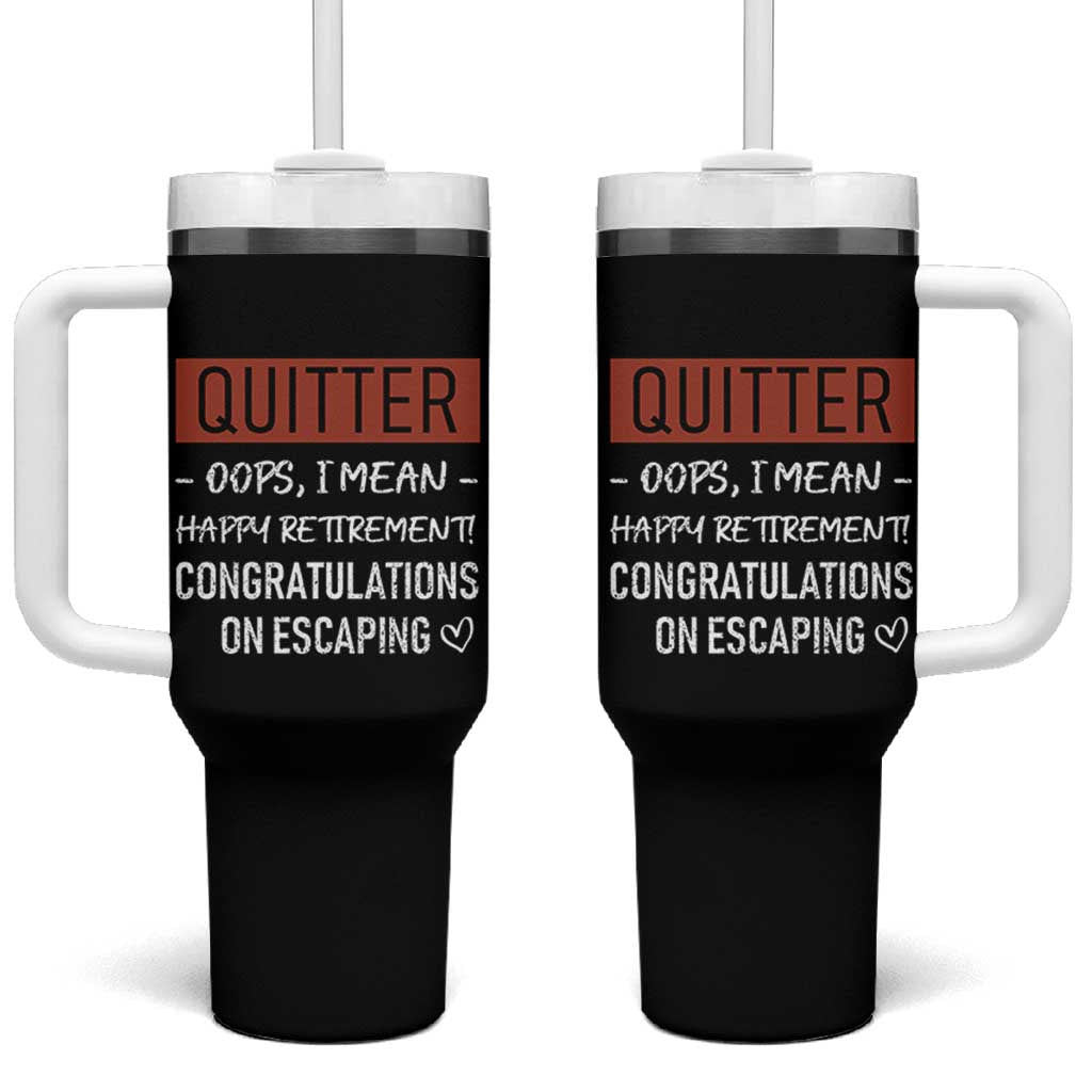 Funny Retirement Gifts Tumbler With Handle Coworker Leaving Goodbye Gift
