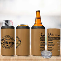 Retirement Gifts For Men 4 in 1 Can Cooler Tumbler Retirement Weekly Schedule Coworker Leaving Goodbye Gift