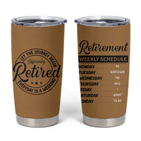 Retirement Gifts For Men Tumbler Cup Retirement Weekly Schedule Coworker Leaving Goodbye Gift