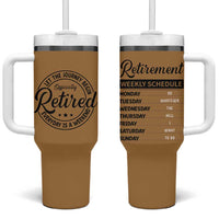 Retirement Gifts For Men Tumbler With Handle Retirement Weekly Schedule Coworker Leaving Goodbye Gift