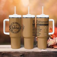 Retirement Gifts For Men Tumbler With Handle Retirement Weekly Schedule Coworker Leaving Goodbye Gift